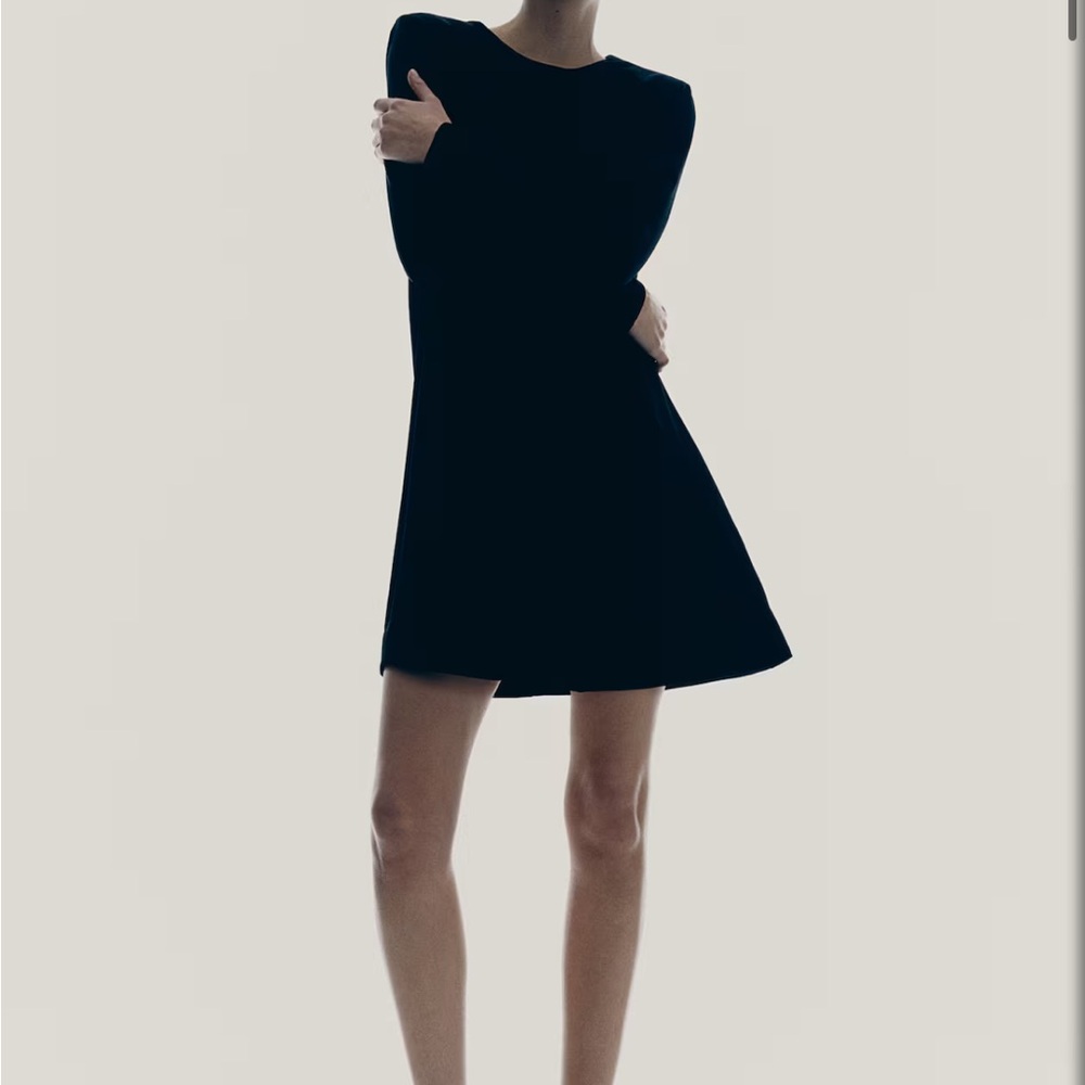 H&M Black  SHOULDER PAD  Dress